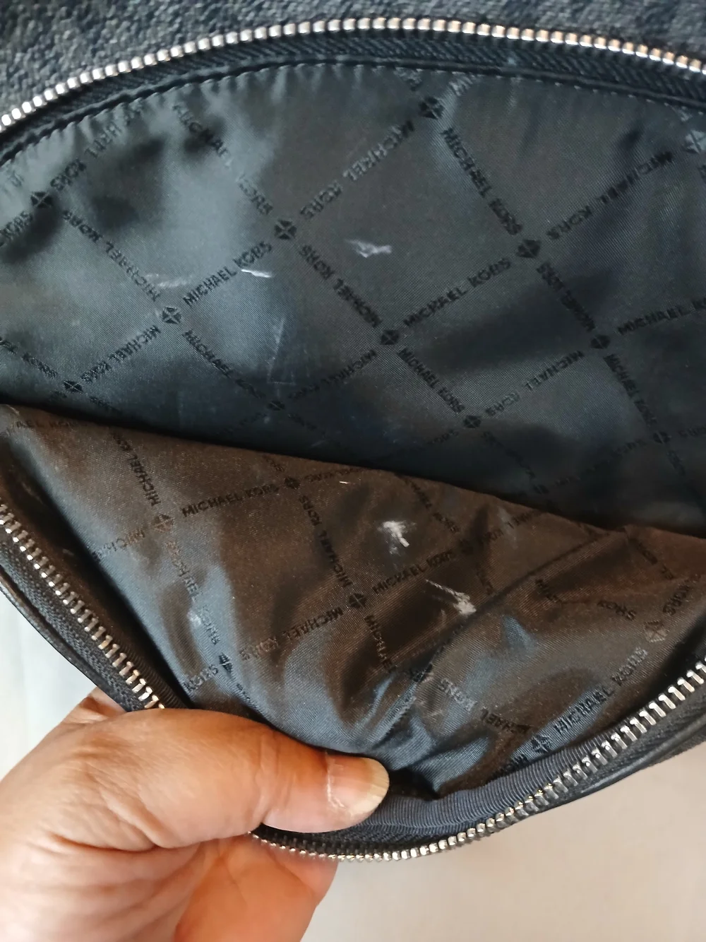 Michael Kors Black Logo-Print Backpack